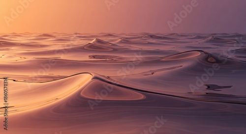 Wallpaper Mural Serene Waves at Sunset with Soft Hues and Gentle Patterns on Water Surface Torontodigital.ca