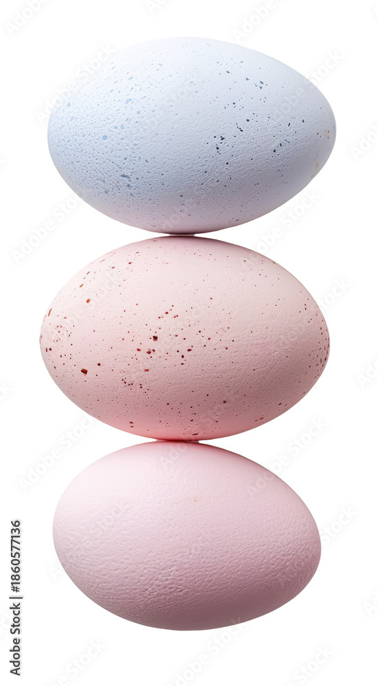 custom made wallpaper toronto digitalPastel colored easter eggs sit neatly stacked in a vertical arrangement on a transparent background. This setup brings focus to their soft colors and smooth textures during the spring season