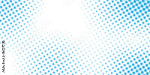 Tableau sur toile Light blue gradient background with subtle halftone texture fading to a clean wh