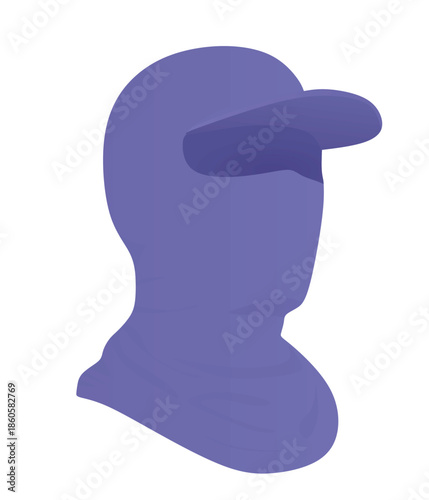 Blue head cover gear. vector