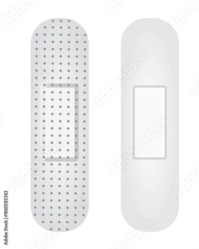 Classic white bandages. vector illustration