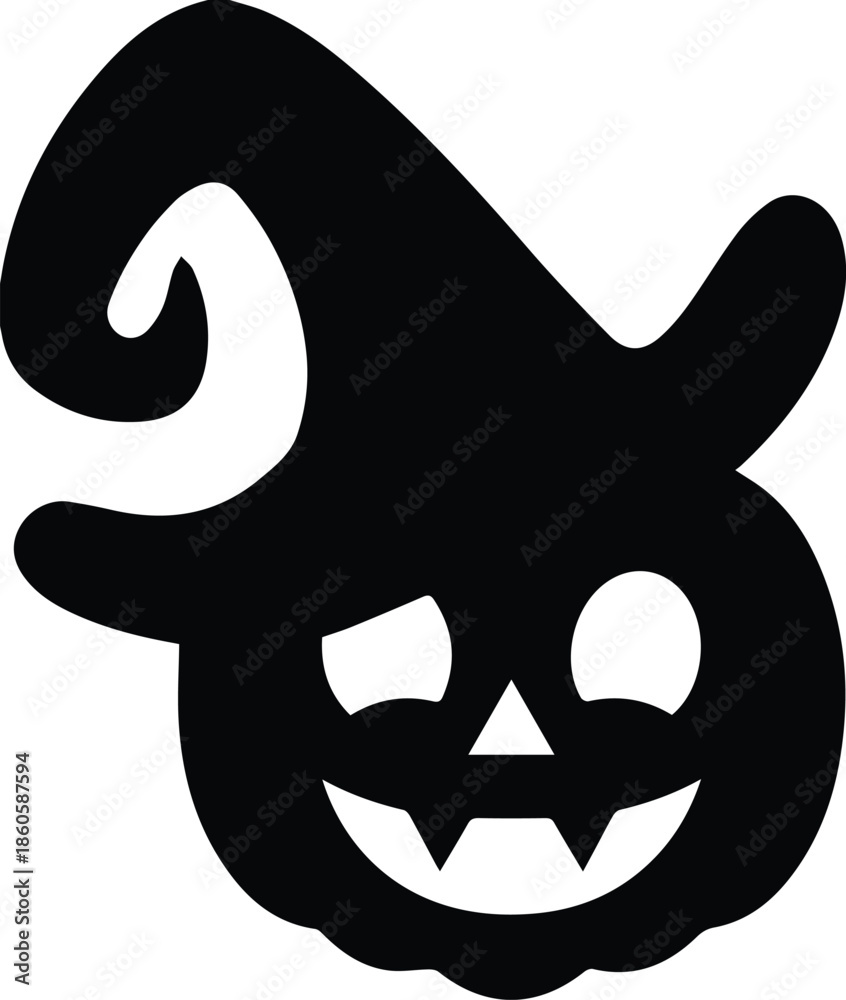 Fototapeta premium Halloween pumpkin head