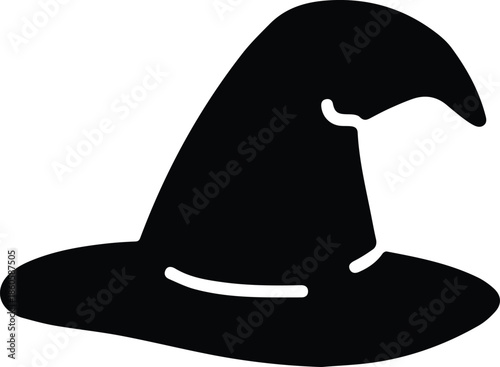 Halloween hat icon vector