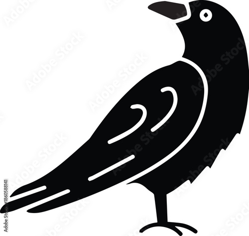 vector illustration of a cartoon bird