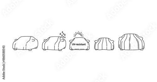 Uv-resistant car covers protect vehicles from sun and rain