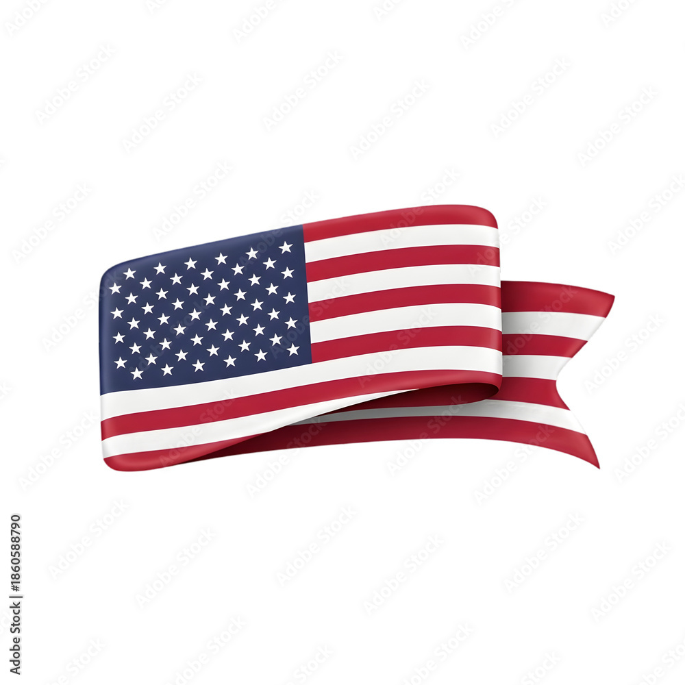 Fototapeta premium Celebrating national freedom day usa with patriotic spirit and american flag