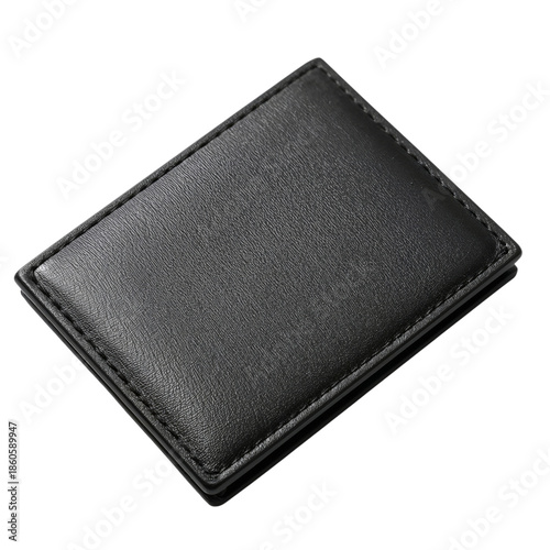 Black Wallet on a Plain Surface, Showcasing Simplicity and Function