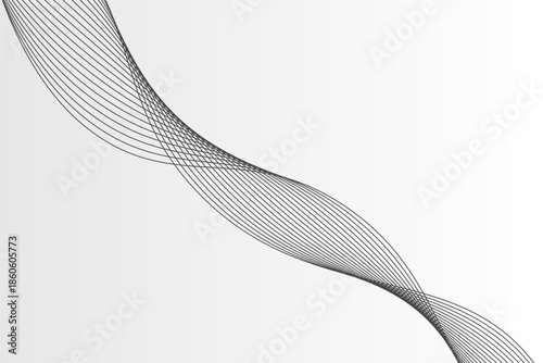 Abstract vector background with black wavy lines. EPS10