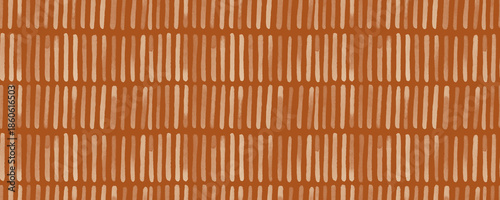 Seamless Abstract Watercolor Brushstroke Pattern in Warm Terracotta Tones