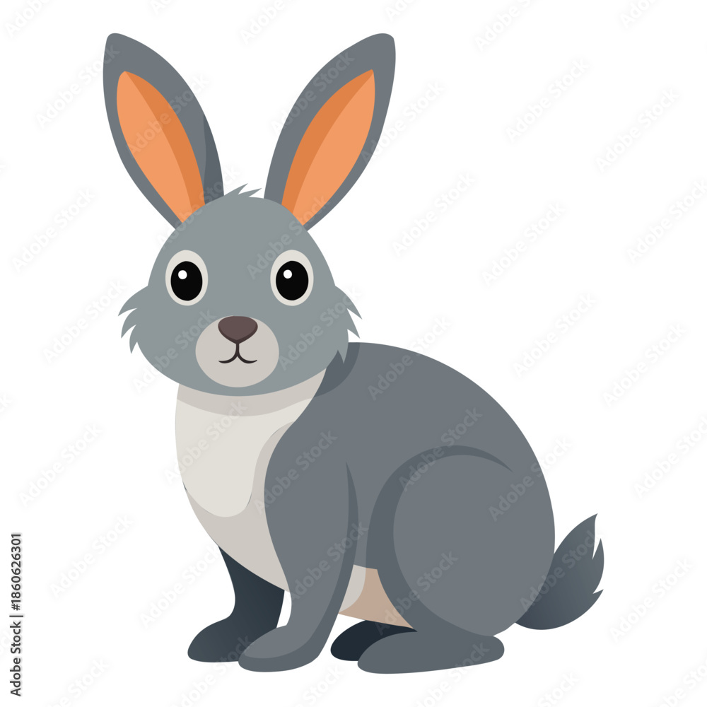 Fototapeta premium Bioluminescent Algorithmic Bunny Art