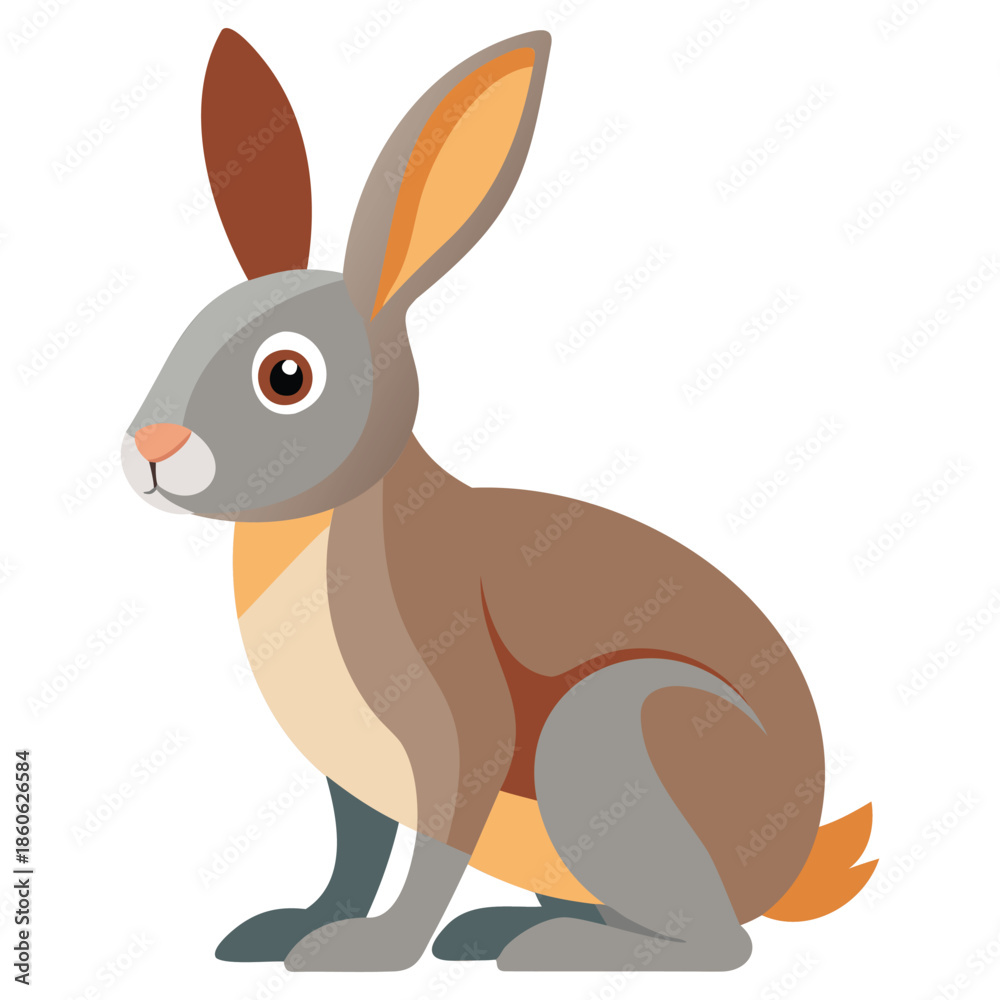 Fototapeta premium Bioluminescent Algorithmic Bunny Art