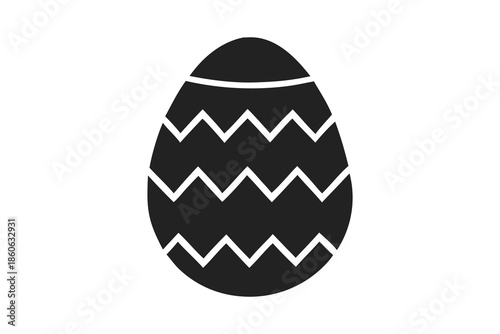 Easter Egg icon vectors illustration, Easter egg icons, silhouette, isolated on transparent background