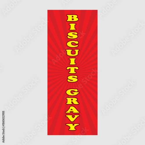 Rectangle Flag For Biscuits Gravy