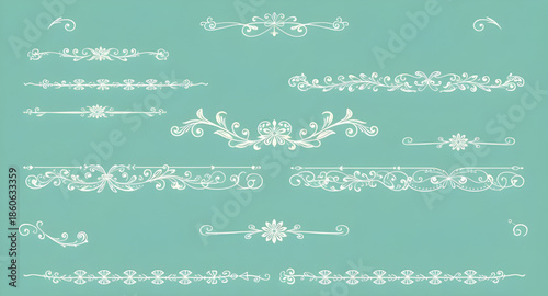 border, borders, frame, frames, decorative, ornament, ornamentation, design, element, set, collection, pattern, divider, separator, trim, edging, outline, line, stroke, corner, flourish, swirl, geomet
