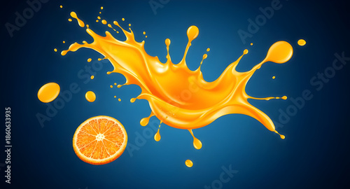 orange juice splash vector, fresh orange liquid, juice pour illustration, tropical orange juice vector, citrus fruit splash, orange juice clipart vector, juicy orange droplets, orange beverage illustr