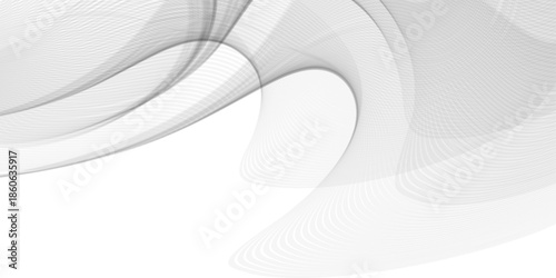 Abstract black and white wave background featuring futuristic vector lines and a 3d gray texture pattern for a modern business technology wallpaper illustration
