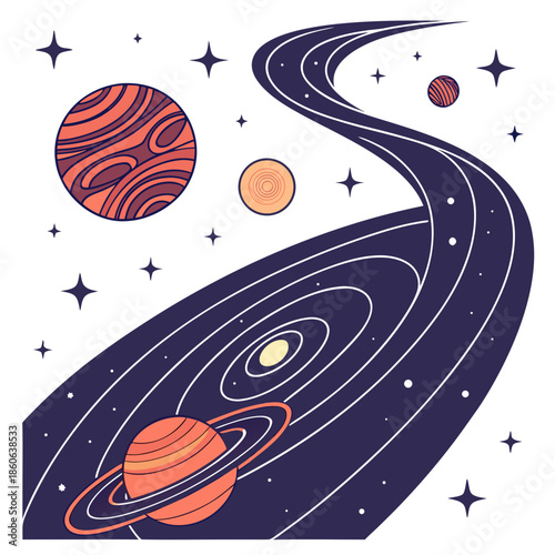 Cosmic journey through the solar system