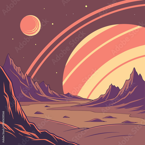 Vast cosmic mountain range