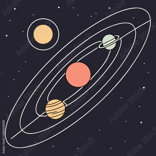 Illustration of planetary orbits