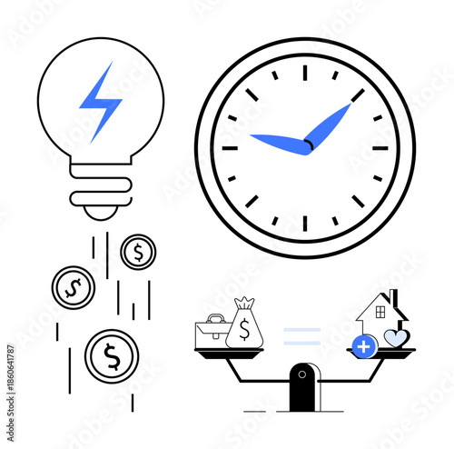 Time and money management. Efficient time and money management increases productivity. Time and money management aids decision-making for finances, work-life balance. For business, finance, time