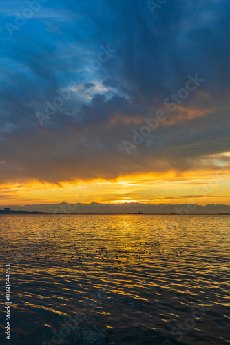 The Caspian Sea coast in Baku