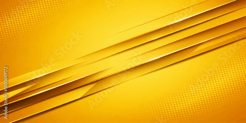 Abstract golden and yellow background with bright orange light effects featuring a vector pattern of striped lines and wave motion for a decorative art banner wallpaper