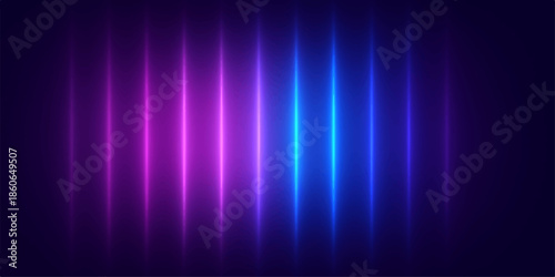 Abstract blue vector background featuring glowing rays and digital motion lines in a bright colorful wave pattern for a modern art wallpaper design