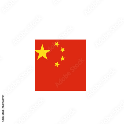 Free Download China flag_Square shape in icon - GFXLoad