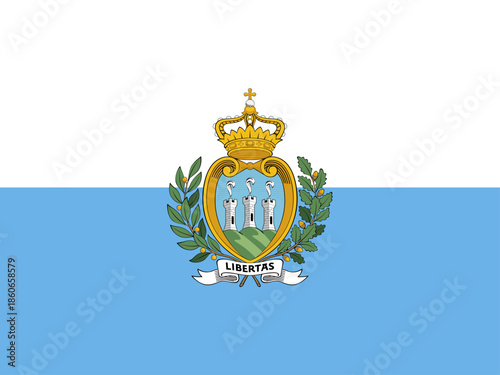 flag of San Marino icon vector illustration