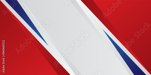 Red and blue border sports style background