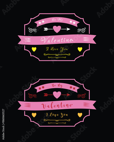 Premium Valentine Day heart vector collection for cards, posters, and t-shirt graphics.