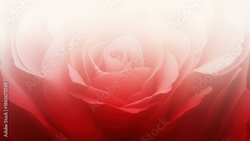 Close-up of a pink rose with Soft Romantic Valentine?s Day Red Love Abstract white center flower