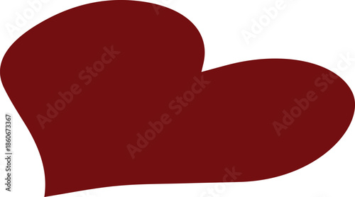 red heart on white background, Valentine's Day POD Graphic Set: Edgy Skeleton Heart Hands, Retro 70s Bubble Text, and Y2K Aesthetic Romantic Symbols for Custom Apparel and Greeting Cards