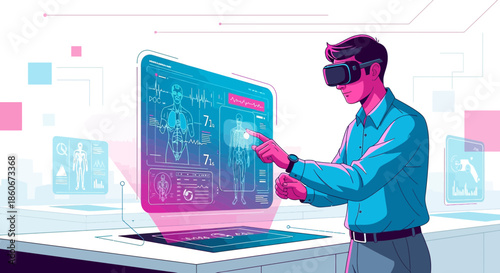 Immersive healthcare augmented reality experience enabling precise diagnostics and treatment