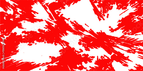 Abstract red grunge background with paint splashes and watercolor stains featuring a vector illustration design of ink spray graffiti and liquid blood texture as a national symbol of art