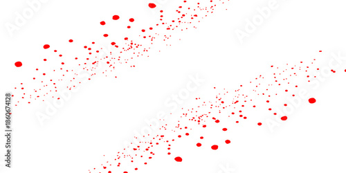 Abstract vector illustration of red paint splashes and ink splatters on a grunge texture background featuring a bloody heart pattern and artistic paper stain design
