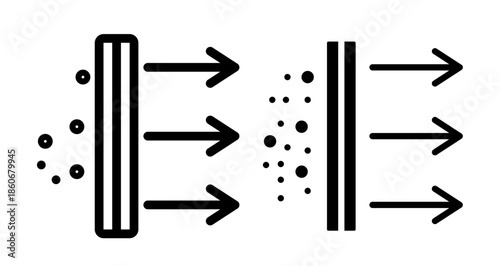 Filtration Icon collection in filled and stroke style.