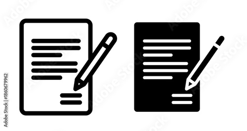 Form Icon collection in filled and stroke style.