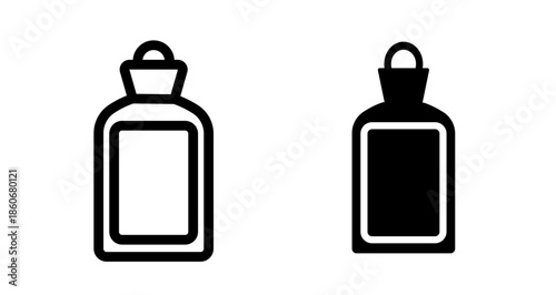 Hot water bottle Icon collection in filled and stroke style.