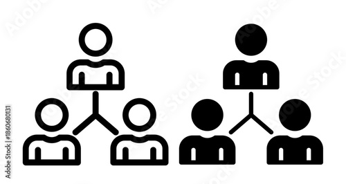 Human interaction Icon collection in filled and stroke style.