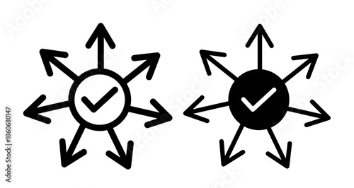 Impact Icon collection in filled and stroke style.