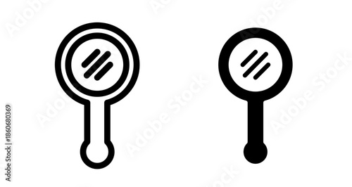 Mirror Icon collection in filled and stroke style.