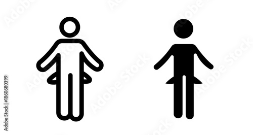 No money Icon collection in filled and stroke style.