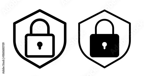 Security Icon collection in filled and stroke style.