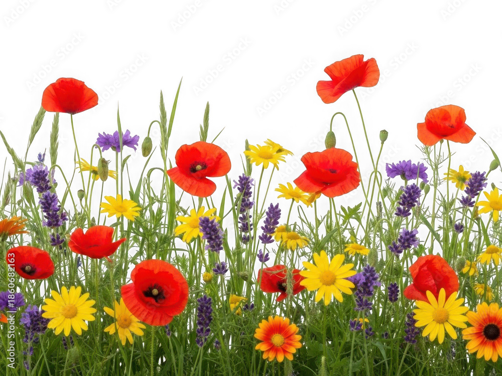 Obraz premium Vibrant wildflower meadow