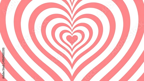 Abstract heart pattern in soft pink