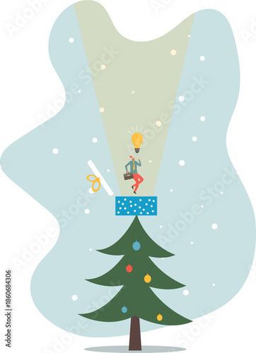 Think outside the box, creativity to create different business idea or motivation and innovation.about a man and his life.