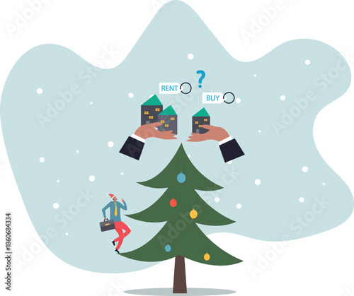 House buy or rent, making decision for owning property and real estate, long term debt or mortgage,about a man and his life.