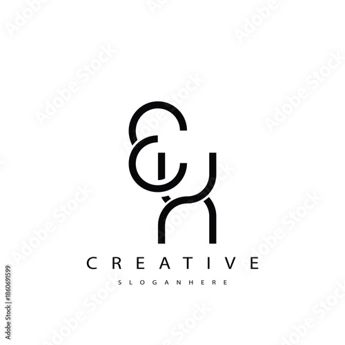 EX Abstract  Monogram Logo Design. This logo is designed with a combination of two line letters E and X 