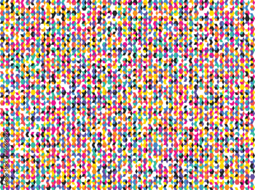 Colorful geometric hexagon pattern seamless background design